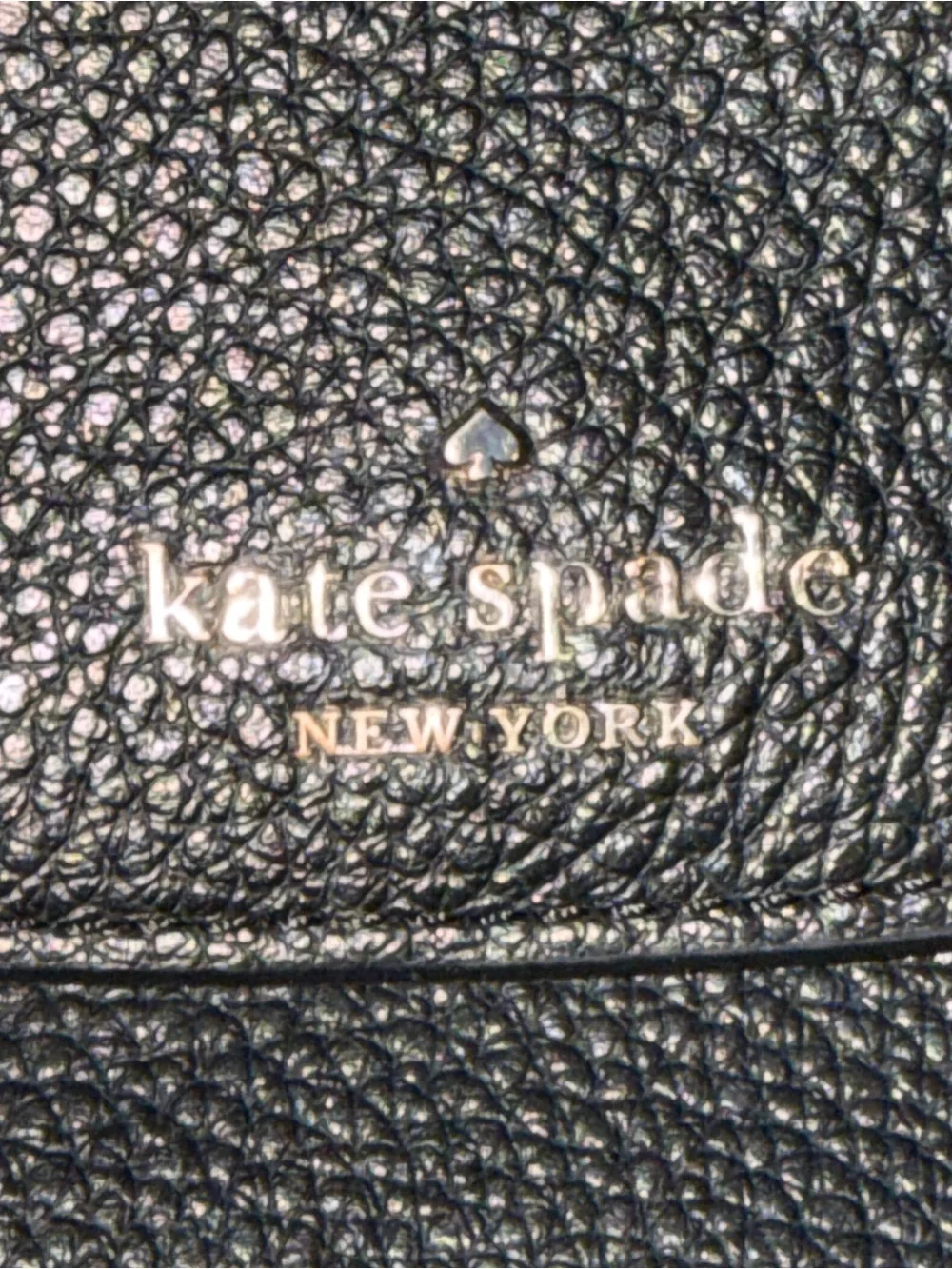 kate spade Black Pebbled Leather Crossbody Bag